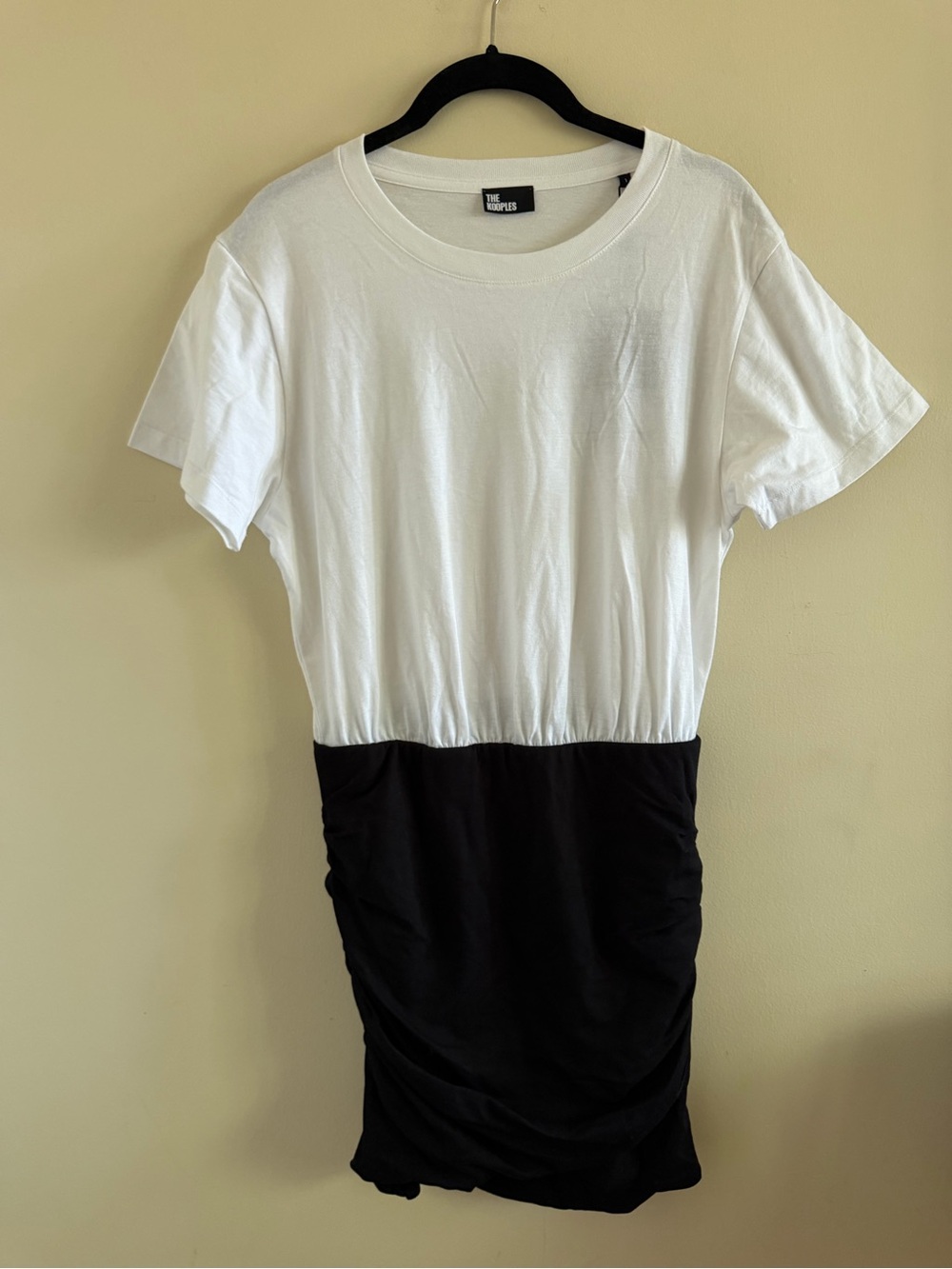 New! The Kooples Two-Tone White and Black Mini Dress